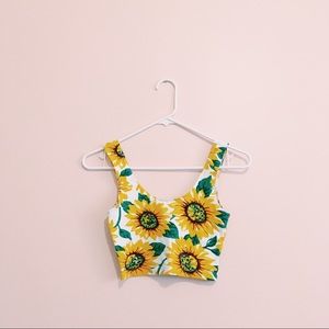 American Apparel Sunflower Crop Top